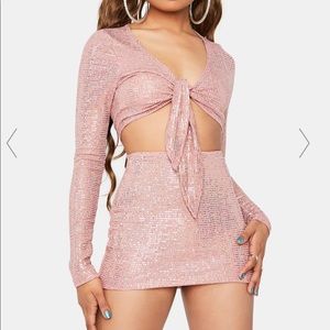 SPARKLY SKIRT SET • DOLLS KILL